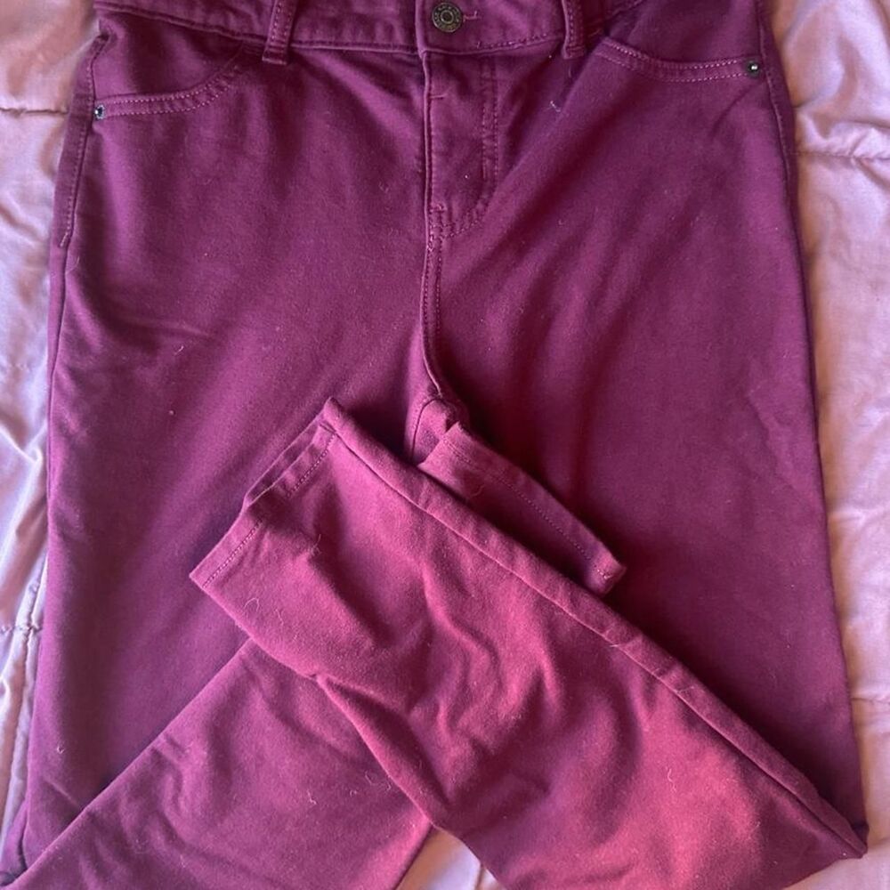Unbranded Women's Burgundy Trousers